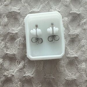 Elegant Silver Stud Earrings